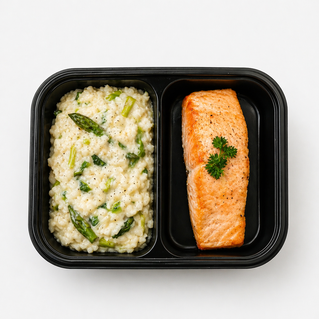Gluten-Free Sicilian Lime Risotto with Asparagus and Salmon 300 G