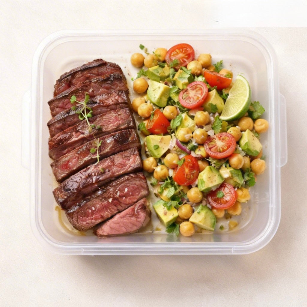 Sirloin Steak with Chickpea Salad 300 G