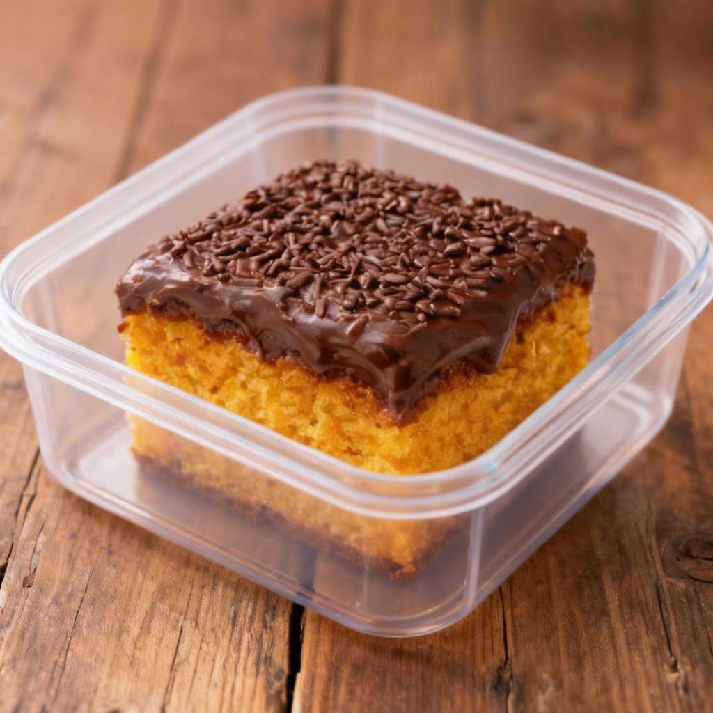 Sugar-Free Carrot Cake with Chocolate Topping